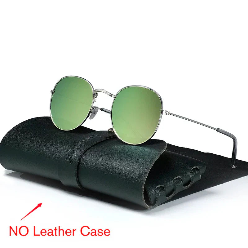 LeonLion 2023 Round Retro Sunglasses Men Round Vintage
