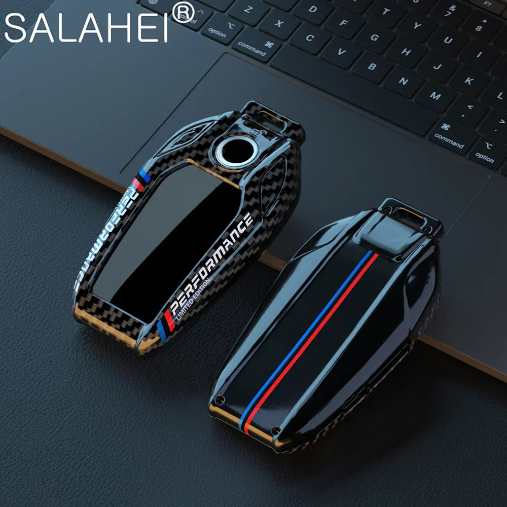 Car Carbon Fibre Key Cover Case Shell For