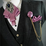 Men's Bow Tie Corsage Pocket Towel Sets British
