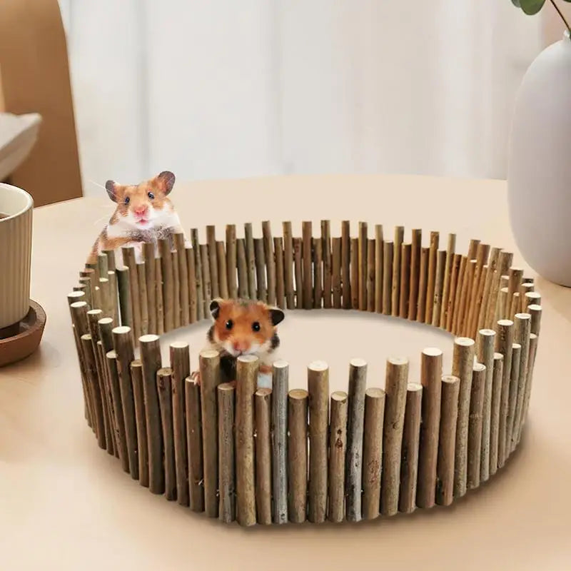 Hamster Cage Fence Guinea Pig Wood Climbing Bridge