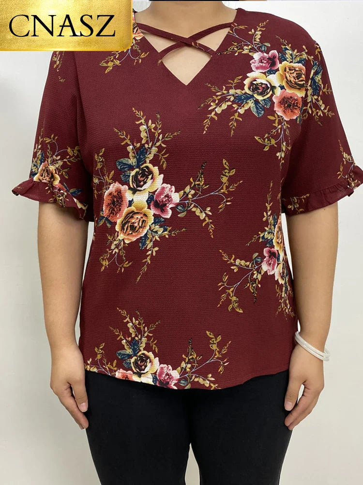 New High Quality Blouses Woman Plus Size Clothes