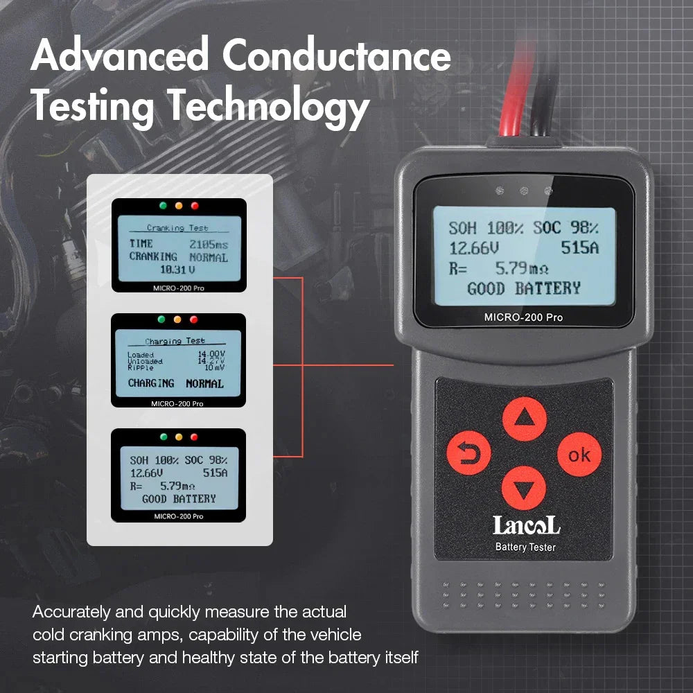 Lancol Micro200 Pro Car Battery Tester 12V 40-2000CCA