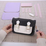 DIY Leather Cambridge Bag Handmade Sewing Women Crossbody