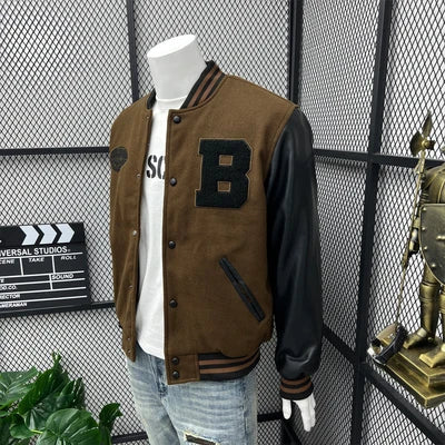 American High Street Thick Baseball Jacket for Men