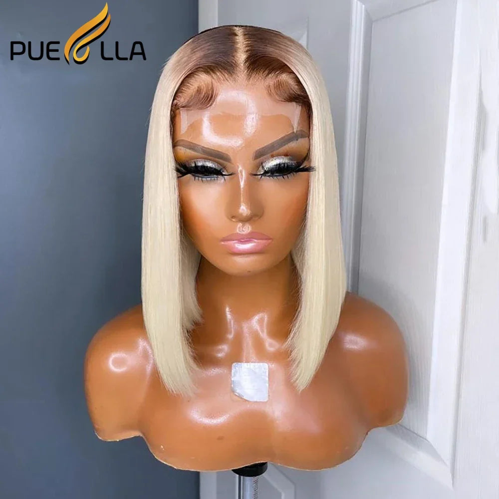 Ombre Honey Blonde New 13x4 Lace Front Short