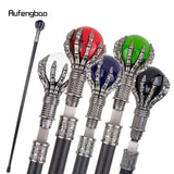 Colorful Glass Ball Single Joint Walking Stick with