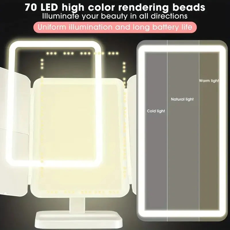 Makeup Mirror With Lights, 2X 3X Magnification, Lighted