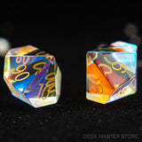 7pcsset Polyhedral Gemstone DnD Dice Set for Tabletop