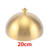 high grade Stainless steel plate cover round gold