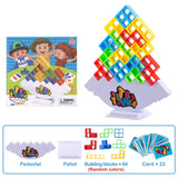 Puzzle Tetra Tower Game Fun Balance Stacking Building