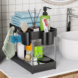 2 Tier Under Sink Organizer For Bathroom Kitchen