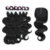 X-TRESS Body Wave Hair Bundles With Middle Part