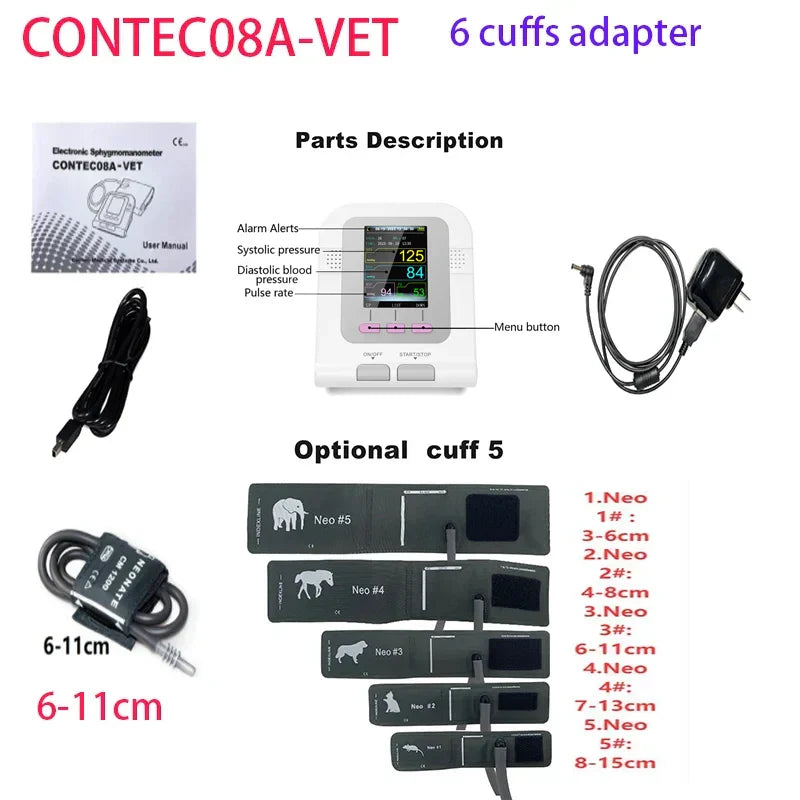 CONTEC08a Vet Animal Blood Pressure Detector