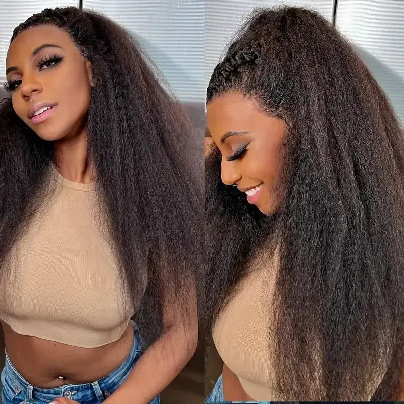 HD Transparent 13x4 13x6 Lace Frontal Wig Kinky
