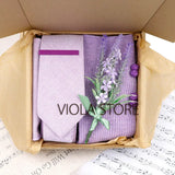Viola Design 5PCS Gift Box Solid Cotton Sock
