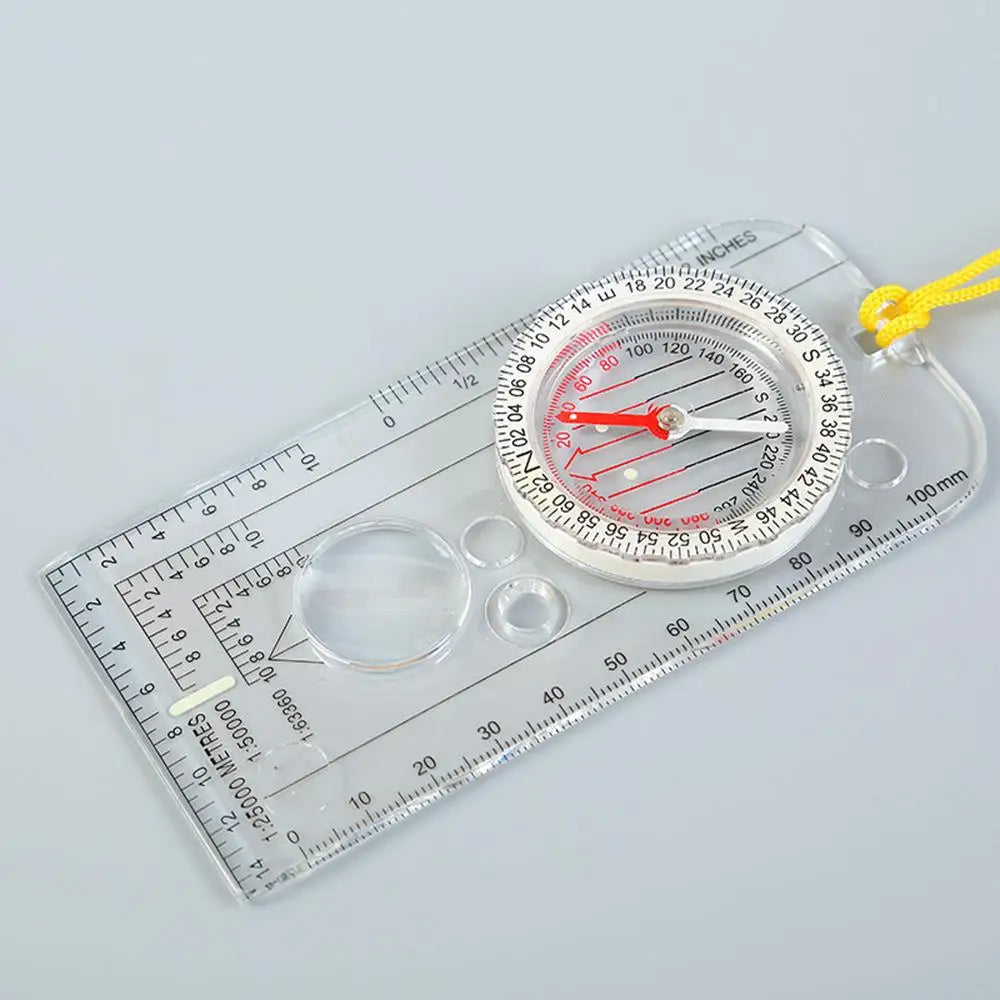 Drawing Scale Compass Navigation Map Reading Ruler Outdoor