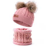 Baby Warm Winter Hats Scarf Gloves 3pcs Set