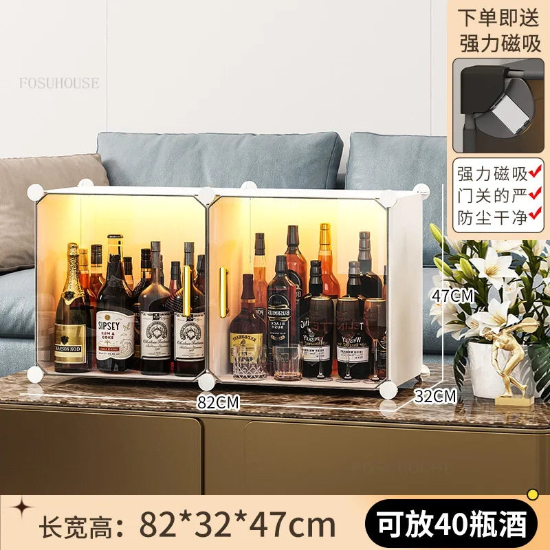 Living Room Wine Small Display Cabinet Light Luxury