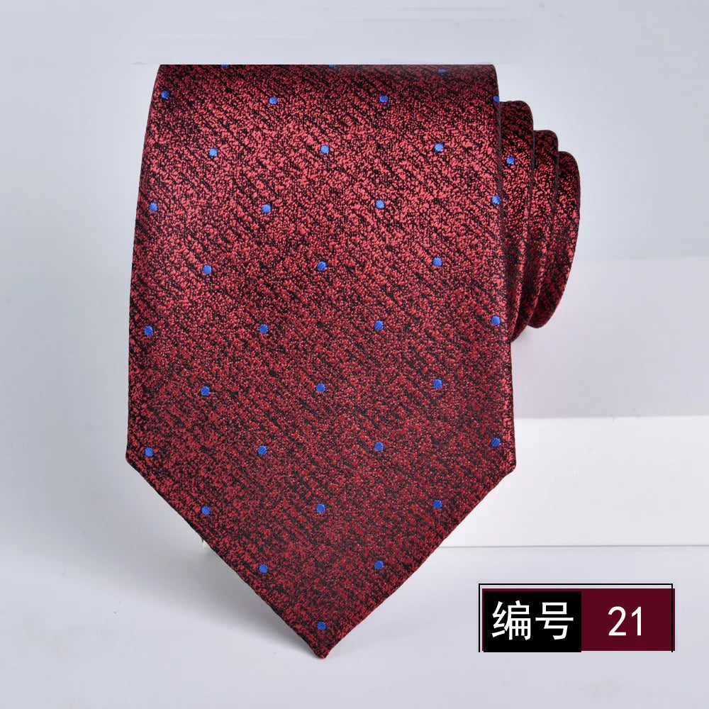 ties for men 2024 Luxury Wine Red Groom