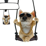 Cute Swing Dog Bulldog Model Auto Rearview Mirror