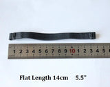 Flat Length 14cm Black Elastic Rubber Band Heavy
