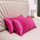 2pcs Silk Pillowcase Children's Winter Anti-static Soft Pillow