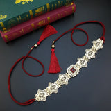 Sunspicems Gold Color Women Tassels Belt Hand Rope