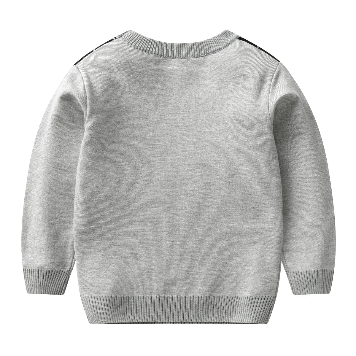 Autumn and winter boy warm sweater plaid lattice