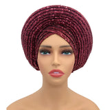 NEW Sequins Turban Cap for Women Ready to