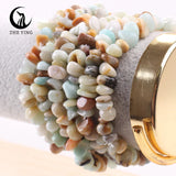 Stretch Natural 5-8mm Chips Bead Bracelet Healing Crystal