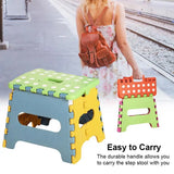 Folding Stool Lightweight Durable Plastic Stool With Handle