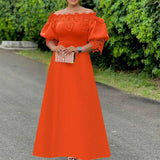 Plus Size 5XL VONDA Women Off Shoulder Maxi