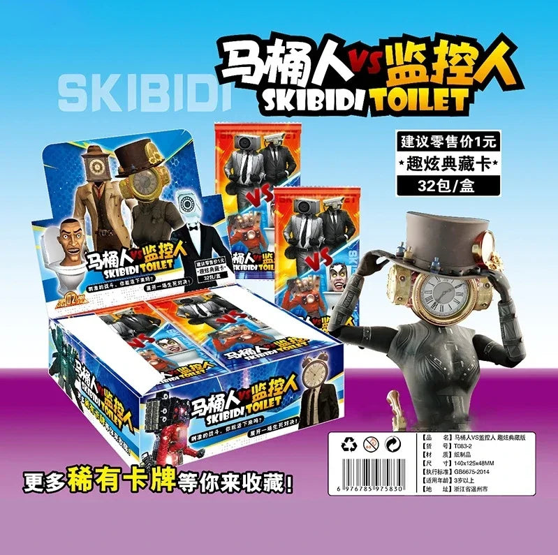 Skibidi Toilet Card Game Figure Card Toy Toilet