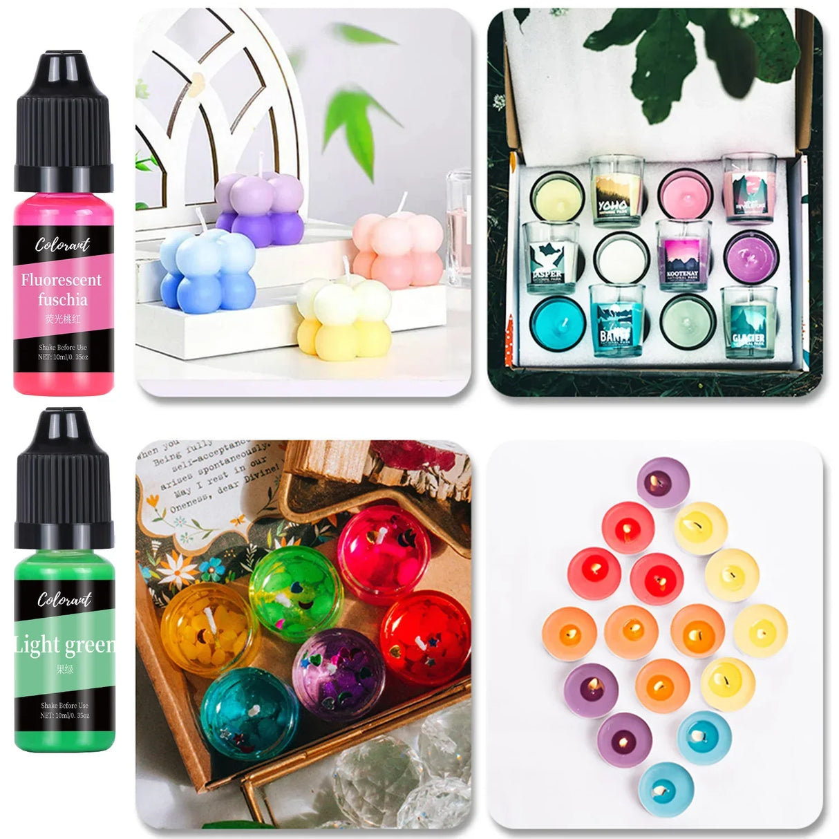 Candle Dyes Kit For DIY Aromatherapy Soap Candle