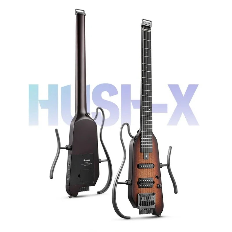Headless Electric Guitar Professional Silent Travel Mahogany 2