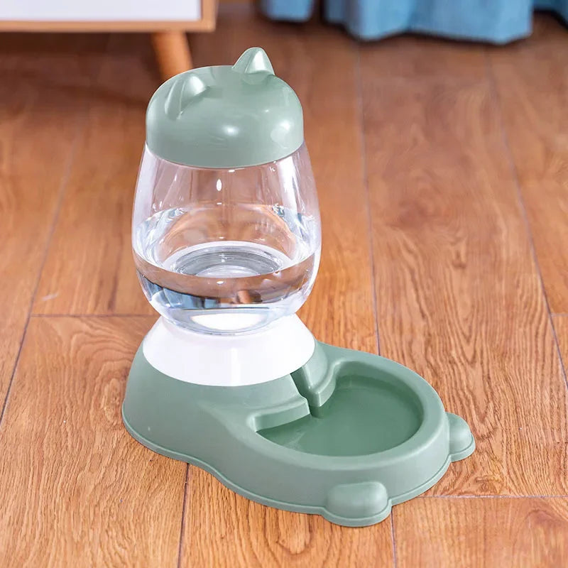 2.2/2.5L Dog Food Water Bowl Automatic Feeder Dispenser