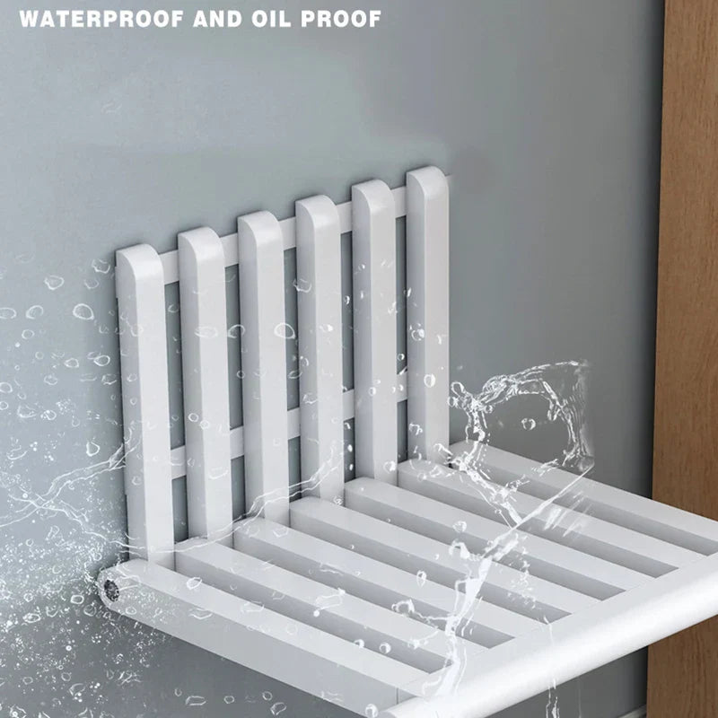Folding Footstool Wall-Mounted Wall Folding Porch Chair Door