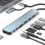 8 Ports USB3.0 Type C Hub OTG Adapter