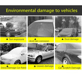 Car Cover Exterior Double Color Cover Sunshade Dustproof Protection with Reflective Strips Universal for Hatchback Sedan SUV