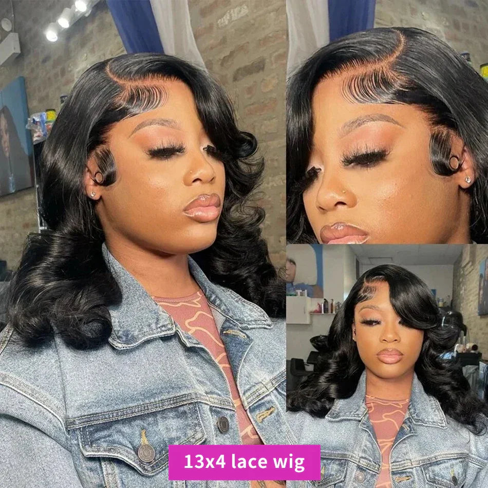 250% Body Wave 13x4 13x6 Cheap Short Bob