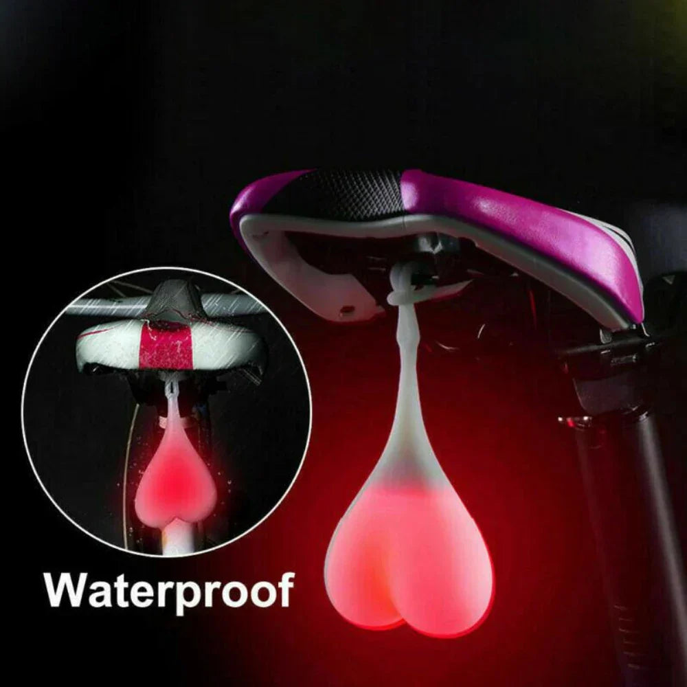 Bicycle Back Rear Tail LED Light Silicone Bike