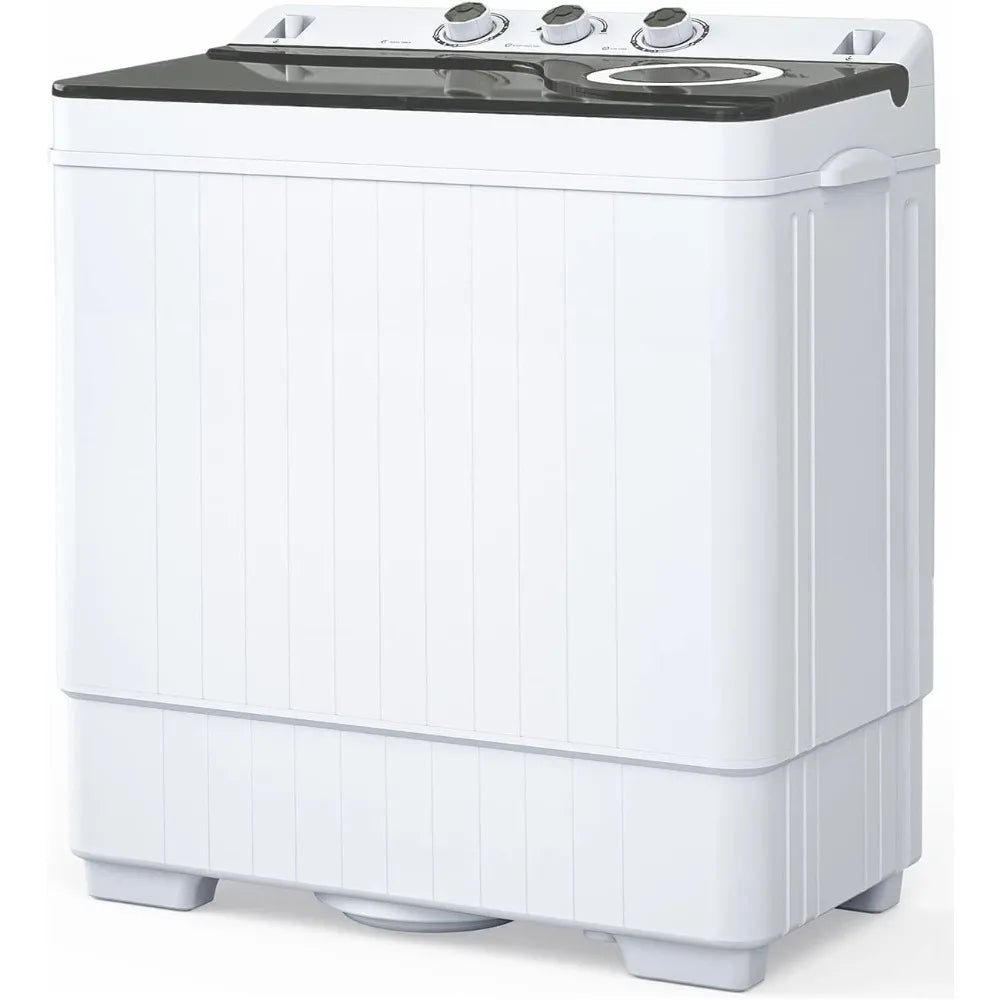 26lbs Compact Twin Tub Portable Washing Machine, Mini