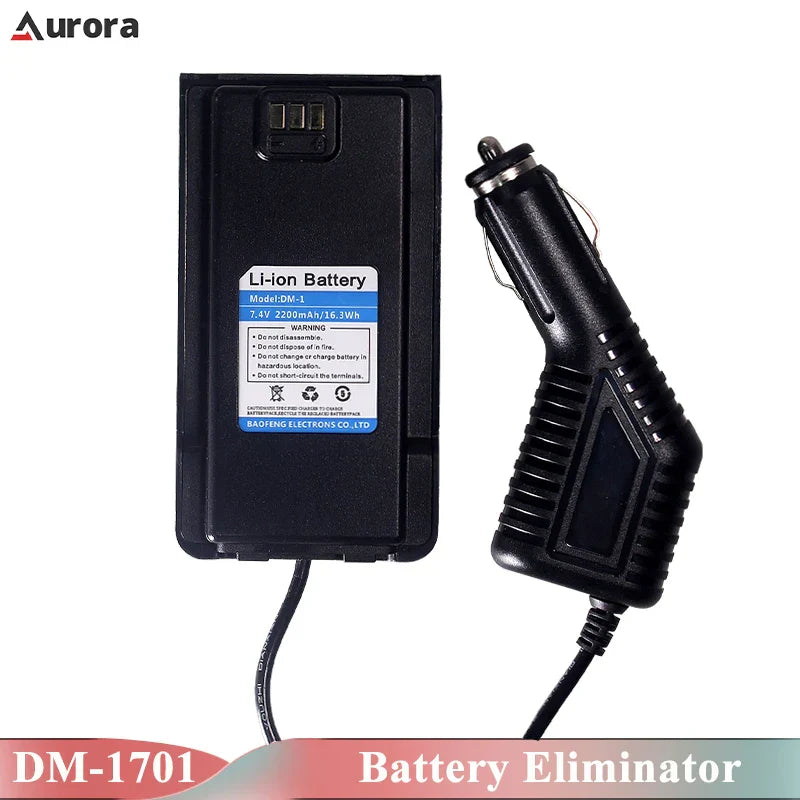 Baofeng DM-1701 Battery Elimilator Car Charger For DMR