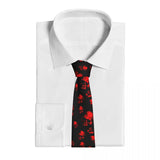 Mens Tie Classic Skinny Haloween Scary Skull Neckties