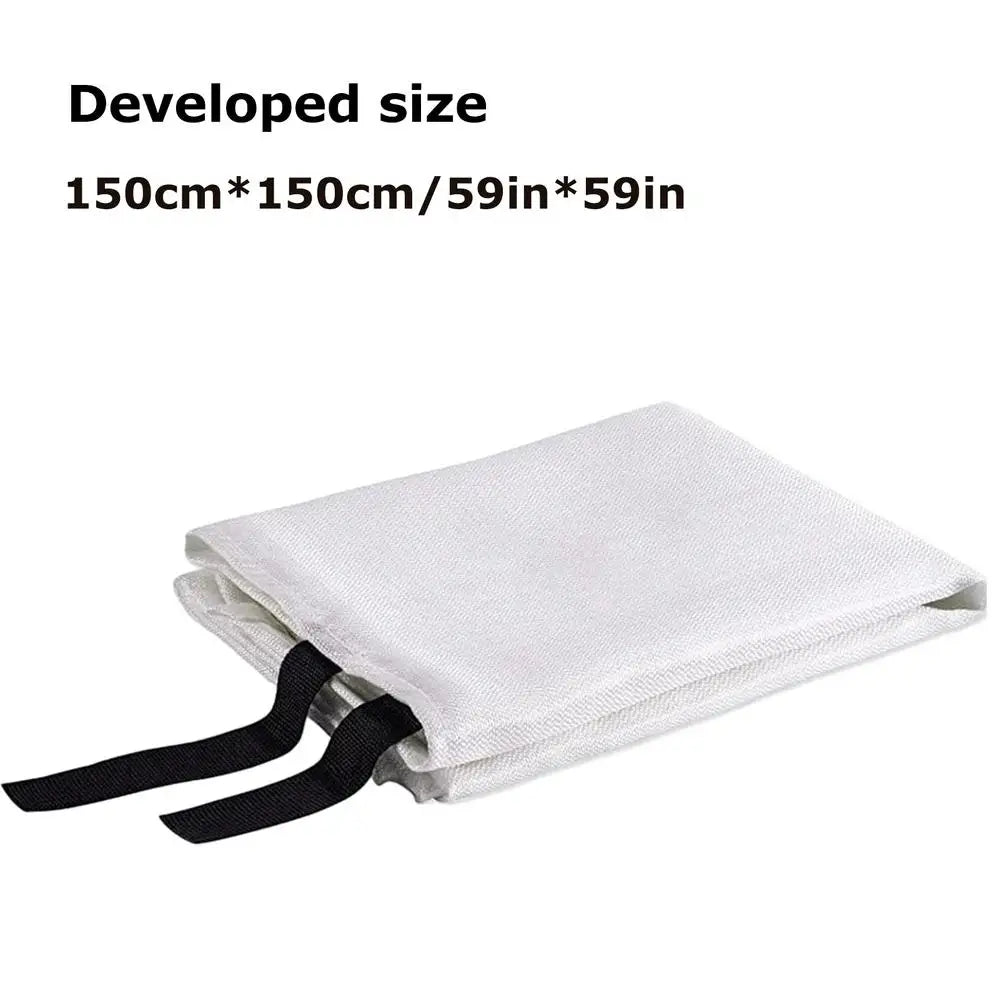 Fiberglass Fire Blanket 1.2X1.2M/2.2X2.2M Fire Flame Retardant Emergency