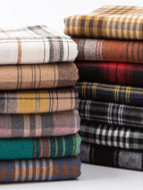 Yarn Dyed Soft Thickening Grinding Wool Plaid Fabric