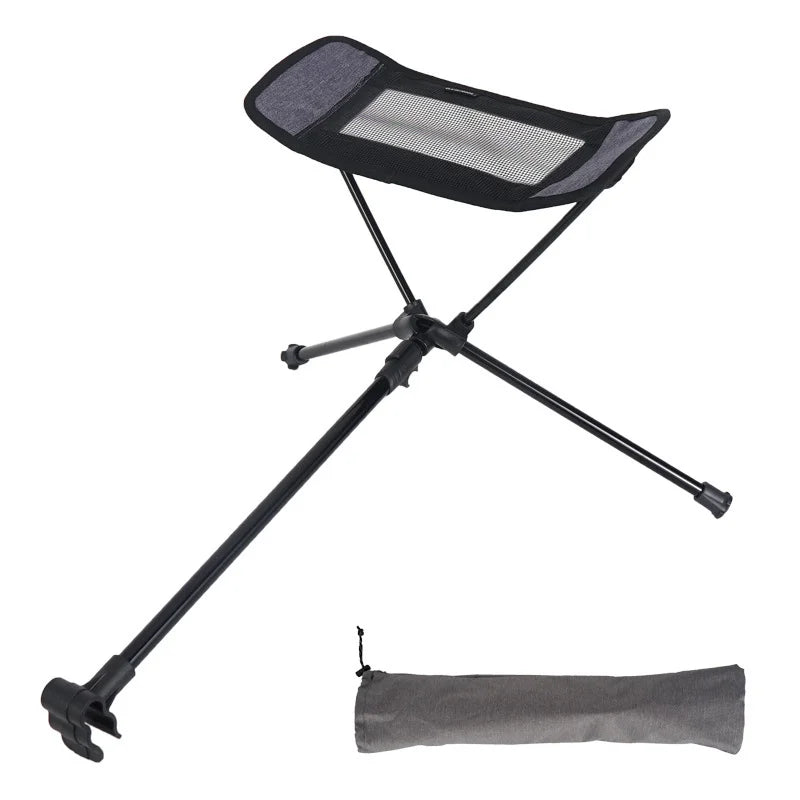 Outdoor Folding Chair Footstool Portable Recliner Lazy Foot