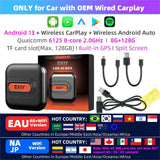 EKIY CarPlay Tv Box Android 13 4GB 64GB