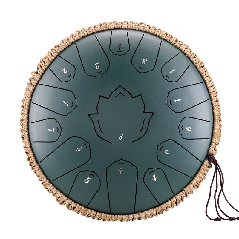 Hluru Music Drum 15 Notes Glucophone Steel Tongue