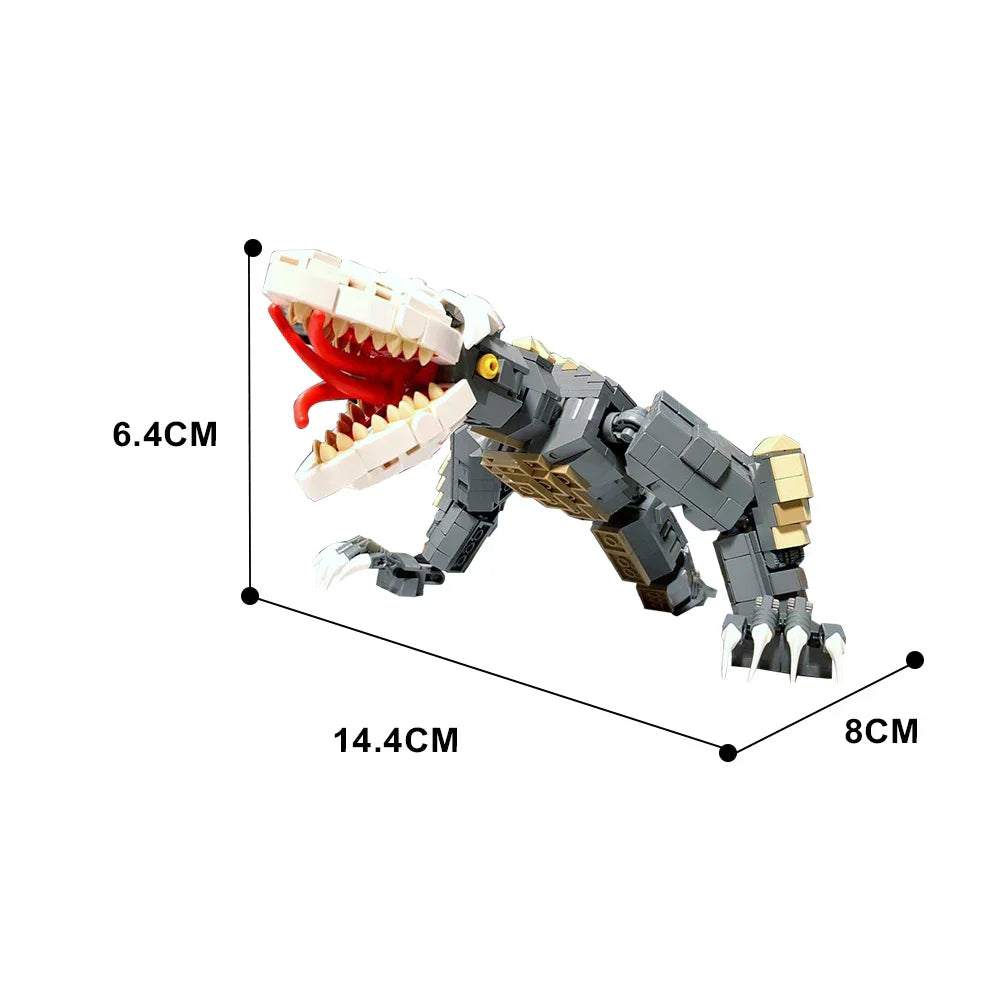 632PCS MOC Movie Kaiju Skull Crawler Model Soft